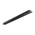 Baldachin LINEAR STANDARD, eckig, 88cm, 3-fach, Überstand-Blende, schwarz