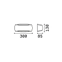 Ideal Lux LED wall luminaire FRANCY-1 AP1, E27, white