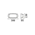 Ideal Lux LED wall luminaire FRANCY-2 AP1, E27, black