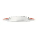 Ideal Lux LED Einbau-Flächenleuchte GROOVE ROUND, IP20, Ø 11.8cm, schaltbar, weiß / satiniert, 10W 3000K 700lm 110°, weiß