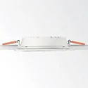 Ideal Lux LED Einbau-Flächenleuchte GROOVE ROUND, IP20, Ø 16.8cm, schaltbar, weiß / satiniert, 20W 3000K 1450lm 110°, weiß