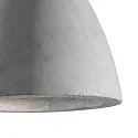 Ideal Lux Pendant luminaire OIL-5, Ø 20.5cm / H 15.5cm, E27 max. 15W, concrete, cement grey / black