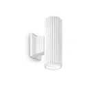 Outdoor wall luminaire BASE, IP44, Up/Down, 2x GU10 max. 28W, height 18cm, matt white
