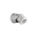 Outdoor wall luminaire XENO AP1, 1 flame, IP44, GU10, pivotable, matt grey