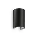 LED Außenwandleuchte APOLLO, IP44, Up/Down, 6W 4000K 400lm, Schwarz matt