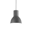 Pendelleuchte BREEZE SMALL, Ø 23.5cm, E27, höhenverstellbar, Anthrazit / innen weiß emailliert