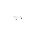 LED wall luminaire DESK, Up/Down, width 28.5cm, 12W 3000K 1100lm, aluminium