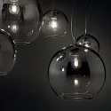 Ideal Lux Pendant luminaire NEMO PLUS, 5 flames, 107 x 60cm, E27, nuanced chrome