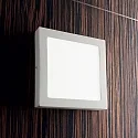 Ideal Lux LED Wand-/Deckenleuchte UNIVERSAL SQUARE, IP20, weiß, 22.5 x 22.5cm, 19W 3000K 1120lm 110°
