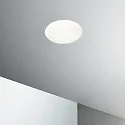 Recessed luminaire SAMBA ROUND, IP20, GU10, plaster, paintable, opening Ø 9cm