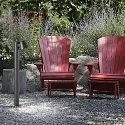Outdoor Stehleuchte GAS PT1, IP43, 80cm, GU10, Aluminium / Hartglas