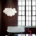 Ideal Lux Pendant luminaire MAPA PLUS, 22 flames, Ø 80cm, E14, metal / white etched glass