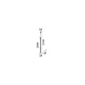 LED Pendelleuchte ULTRATHIN ROUND, 100cm / Ø 3cm, 11.5W 3000K 970lm, Chrom poliert
