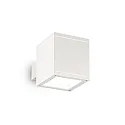 Wandleuchte SNIF SQUARE, IP44, Up/Down, G9 max. 40W, Aluminium / Pyrexglas, Weiß