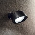 Ideal Lux Außenwandleuchte TOMMY, IP66 IK10, GX53, dreh-/schwenkbar, inkl. 7W 4000K, Resinharz, Schwarz