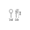 Ideal Lux Outdoor Erdspießleuchte TOMMY, IP66 IK10, GX53, dreh-/schwenkbar, inkl. 7W 4000K, Resinharz, Schwarz