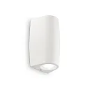 Outdoor wall luminaire KEOPE AP1, IP55, incl. GU10 3.5W 4000K, resin / acrylic, white