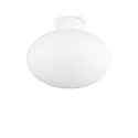 Outdoor Deckenleuchte CLIO, IP44, E27, ohne Abdeckung, Aluminium, Weiß