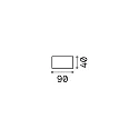 Ideal Lux Outdoor Deckenleuchte CLIO, IP44, E27, ohne Abdeckung, Aluminium, Schwarz