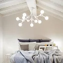Ideal Lux Deckenleuchte NODINO, 9-flammig, Ø 83cm, inkl. G9 Leuchtmittel, Weiß