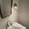 Ideal Lux Wall / Ceiling spot BARBER, 1 flame, incl. GU10 LED 5W 3000K 400lm, adjustable, burnished metal