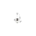 Ideal Lux Pendelleuchte MAPA CLEAR SP1 Ø50cm, 1xE27, IP20, chrom
