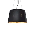 Pendelleuchte NORDIK-SP6, E27, Ø 60cm, schwarz / innen Gold
