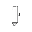 Outdoor Stehleuchte TORRE BIG, IP44, Höhe 60cm, E27