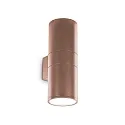 Outdoor wall luminaire GUN BIG, Up/Down, IP54, 2x E27, aluminium, coffee brown