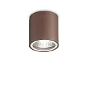 Outdoor Aufbau-Downlight GUN, IP44 IK06, Ø 11cm, GU10, Aluminium / Pyrexglas, kaffeebraun