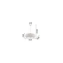 Ideal Lux Kristall-Pendelleuchte PASHA, 14-flammig, Ø 65cm, E14, Chrom