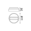 Ideal Lux 3-Phasen-Fixpunkt-Adapter SINGLE ON-OFF für Schienenstrahler QUICK / SMILE / FOX, schaltbar, weiß