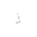 Deckenfluter COLONNA, height 181cm, 4x GX53, with switch, metal / acrylic, white
