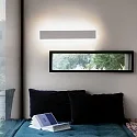 Ideal Lux LED wall luminaire ZIG ZAG, width 54cm, 22W 3000K 2100lm, white