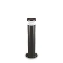 Outdoor Stehleuchte TORRE BIG, IP44, Höhe 60cm, E27, Schwarz matt / Opal