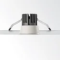 Ideal Lux LED Decken-Einbauleuchte GAME TRIM ROUND, IP40 IK06, Ø 8.5cm, 11W 3000K 36°, CRi >90, UGR <19, on-off, weiß