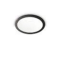 LED Decken-Einbauleuchte GAME TRIM ROUND, IP40 IK06, Ø 8.5cm, 11W 3000K 36°, CRi >90, UGR <19, on-off, schwarz-weiß