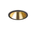 LED Decken-Einbauleuchte GAME TRIM ROUND, IP40 IK06, Ø 8.5cm, 11W 3000K 36°, CRi >90, UGR <19, on-off, schwarz-gold