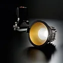 Ideal Lux LED Decken-Einbauleuchte GAME TRIM ROUND, IP40 IK06, Ø 8.5cm, 11W 3000K 36°, CRi >90, UGR <19, on-off, schwarz-gold