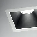Ideal Lux LED Decken-Einbauleuchte GAME TRIM SQUARE, IP20, 8.4 x 8.4cm, 11W 3000K 950lm 36°, CRi >90, UGR <19, on-off, weiß-schwarz