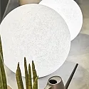 Outdoor Kugelleuchte DORIS, IP44, E27 max. 60W, Graniteffekt-Kunststoff, Ø 48cm