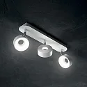 Ideal Lux LED Wand-/Deckenleuchte OBY, 3-flammig, 18W 3000K 1200lm, dreh-/schwenkbar, weiß