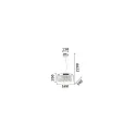 Ideal Lux Pendant luminaire AUDI-80, 8 flames, Ø 50cm, incl. 8X G9 28W 2700K, smoked glass / chrome / glass balls