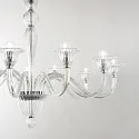 Ideal Lux Pendant luminaire BRIGITTA, 8 flames, Ø 89cm, E14, transparent glass