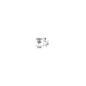 Ideal Lux Wall luminaire DUBAI, 2 flames, E14, metal / refined chrystal, brass