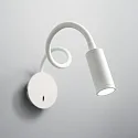 LED wall luminaire FOCUS-2, with Flex-Arm and switch, 3W 3000K 130lm, black