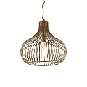 Pendant luminaire ONION MEDIUM, Ø 47cm, E27 max. 60W, metallic brwon
