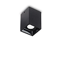 LED Aufbau-Downlight NITRO D05 SQUARE, IP20, CRi >90, on-off, starr, 10W 3000K 850lm 36°, schwarz