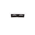 LED ceiling luminaire LIKA TRIM, recessed mounting, lenght 6.5cm, 4W 3000K 440lm 29°, white / black
