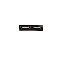 LED ceiling luminaire LIKA TRIMLESS, recessed mounting, lenght 6.5cm, 4W 3000K 440lm 29°, white / black